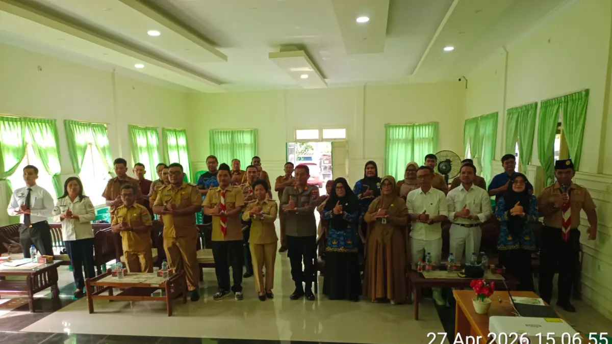Pembentukan kepengurusan Kwartir Ranting (Kwarran) Gerakan Pramuka Indonesia Kecamatan Tebing Tinggi Kota masa bakti 2026–2029 di Aula kantor Kecamatan Tebing Tinggi Kota, Senin (27/4/2026), (Azan Purba/ Sumut Pos)