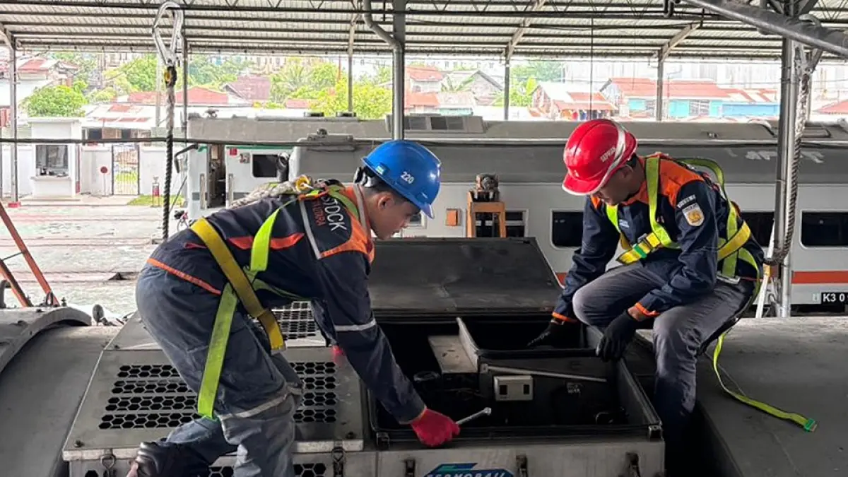 Menengok balik layar keselamatan KAI Sumut: rahasia keandalan sarana di depo kereta Pulubrayan
