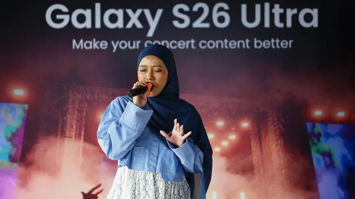 Mencoba Galaxy S26 Ultra Nightography Video dan Horizontal Lock untuk hasil video konser yang tajam dan stabil (dokumentasi oleh tim Kompas)
