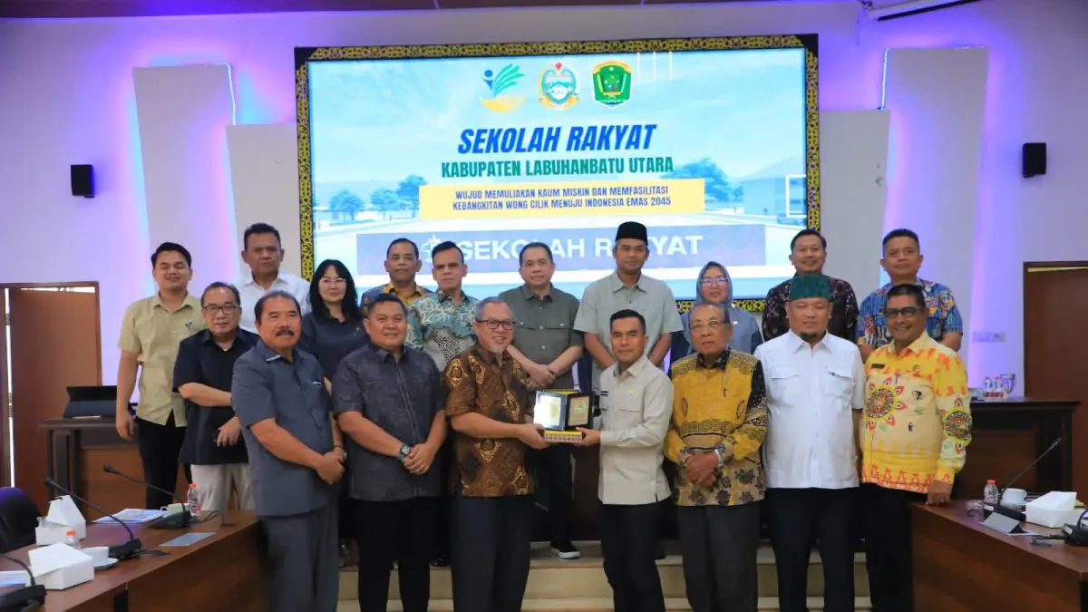  Pemkab Labura Dukung Pembangunan Sekolah Rakyat di Kabupaten Labura. (Asri Tarigan / Sumut Pos)