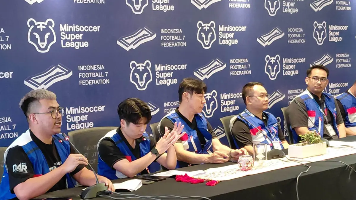 TEMU PERS: Ketua Umum Umum Indonesia Football 7 Federation Dudung Abdurachman menggelar temu pers di Jakarta, kemarin. (Dok Pribadi)