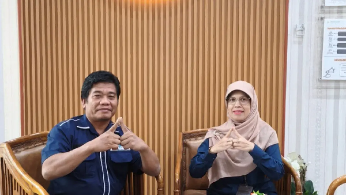 Kepala Badan Pusat Statistik (BPS) Batubara  Laila Syafrita Siregar. SST, MM saat  diwawancarai Sumutpos, Senin (4/5/2026) diruang kerjanya. (.Liberti H Haloho/Sumut Pos)