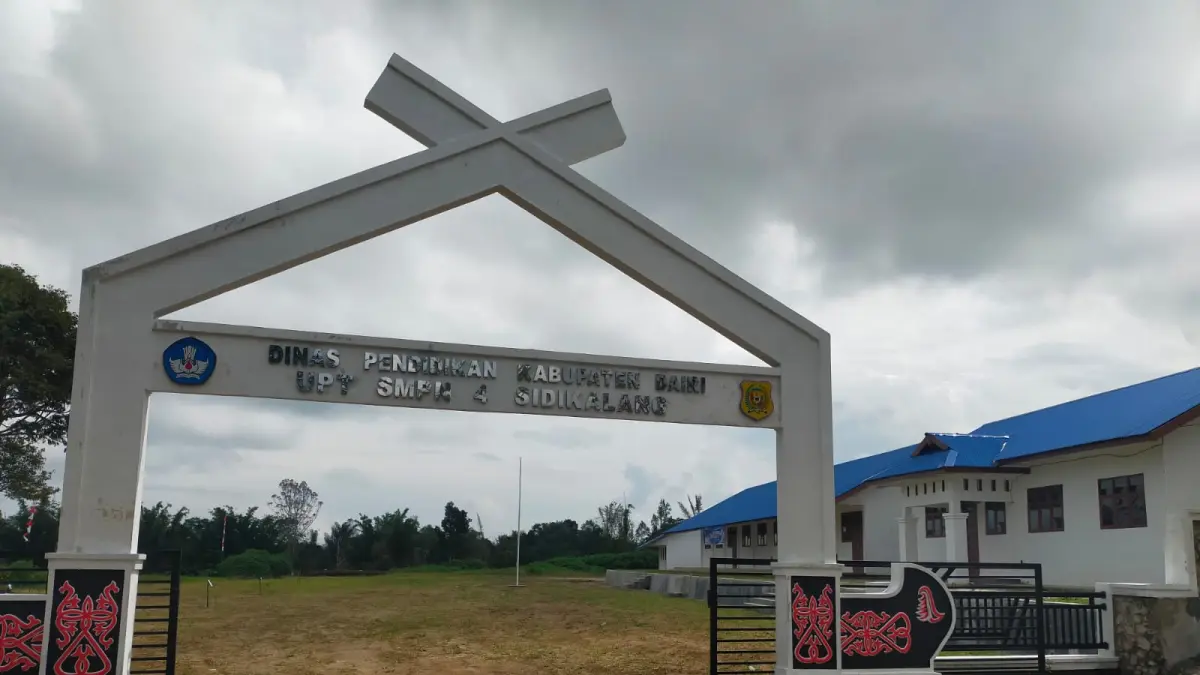 Lokasi SMPN 4 Sidikalang di Desa Kalang Simbara, Kecamatan Sidikalang, Kabupaten Dairi, Senin (4/5/2026). (RUDY SITANGGANG/SUMUT POS)