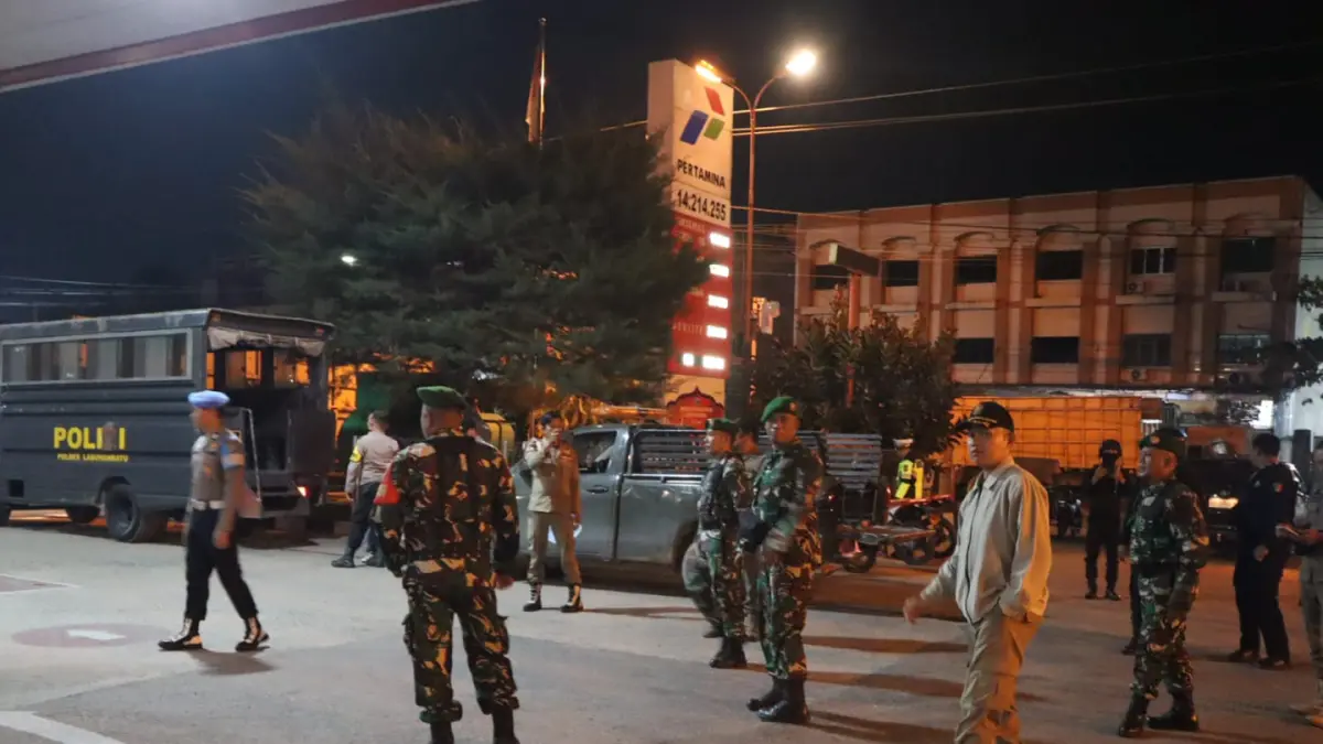 Patroli 3 pilar di Kota Rantauprapat upaya menekan kejahatan 3 C (Fajar/Sumut Pos)