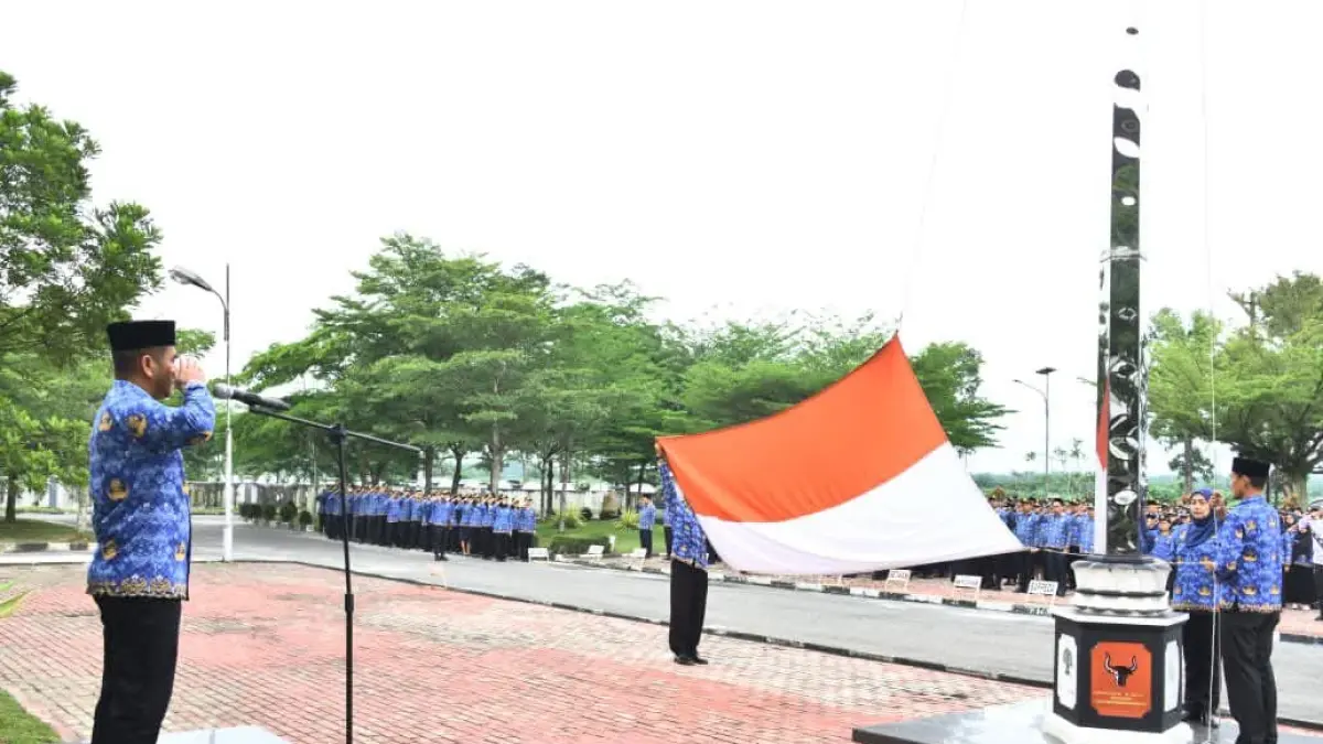  Pemkab Labura peringati Hari Pendidikan Nasional 2026. ( Asri Tarigan / Sumut Pos )