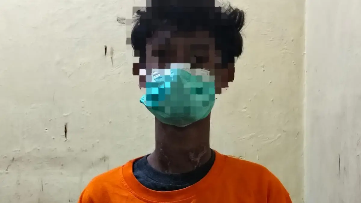 BOBOL: Pelaku membobol gudang di Binjai Timur, yang berhasil diamankan jajaran Polda Sumut Jajaran. (Dok: istimewa)

