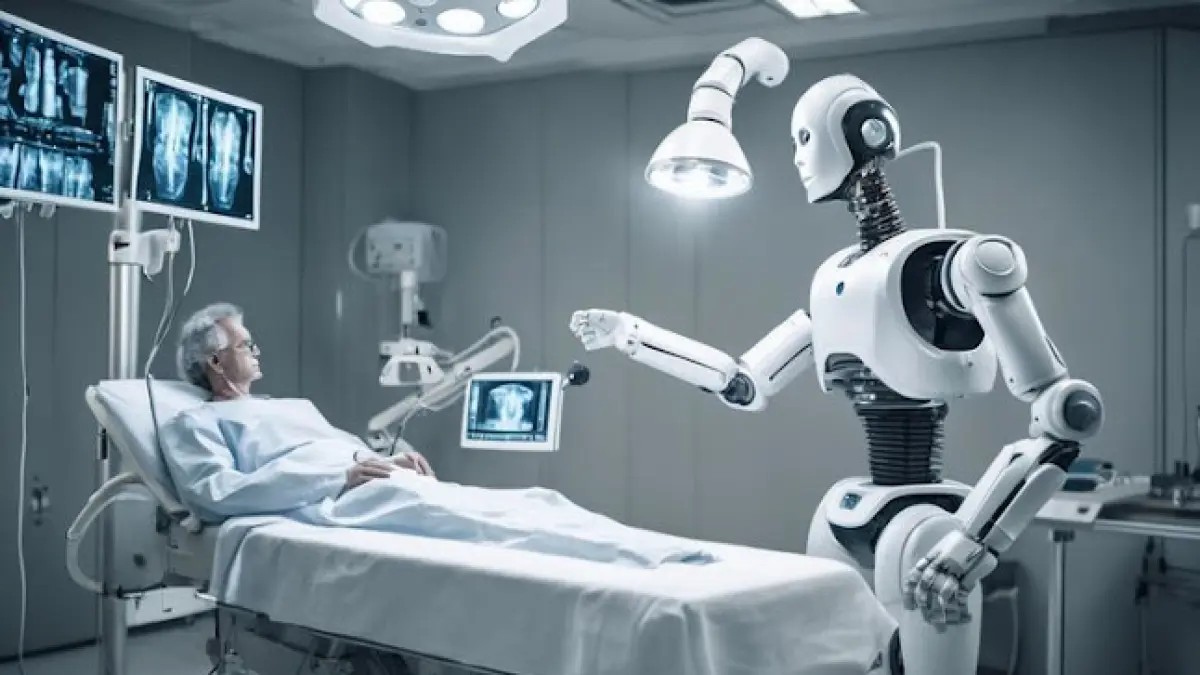 KECERDASAN BUATAN: Robot AI Mirokai buatan Enchanted Tools dapat digunakan untuk terapi sosial di lembaga medis seperti rumah sakit.(blog.qubic360)