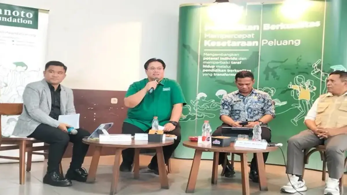 Dialog Publik Peningkatan Literasi dan Numerasi Sumatera Utara &nbsp;digelar Tanoto Foundation &nbsp;bersama Pemerintah Daerah Kota Pematangsiantar dan Balai Bahasa Provinsi Sumatera Utara di Medan (7 Mei 2026). &nbsp;Dialog menghadirkan Komunitas Literasi dan Numerasi dan Forum Jurnalis Peduli Sumatera Utara. &nbsp;(Foto : Tanoto Foundation) &nbsp;