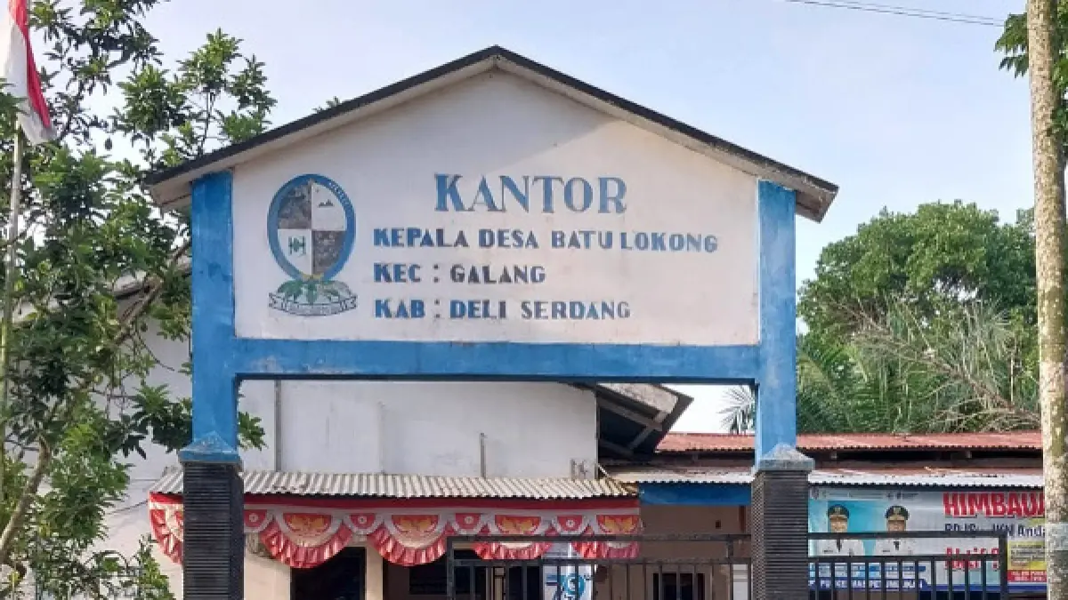 Kantor Desa Batu Lokong, Kecamatan Galang.(Batara/Sumut Pos)