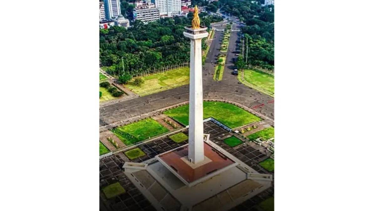 Tugu monas jadi ikon Ibukota Jakarta. (Instagram @pandemictalks)