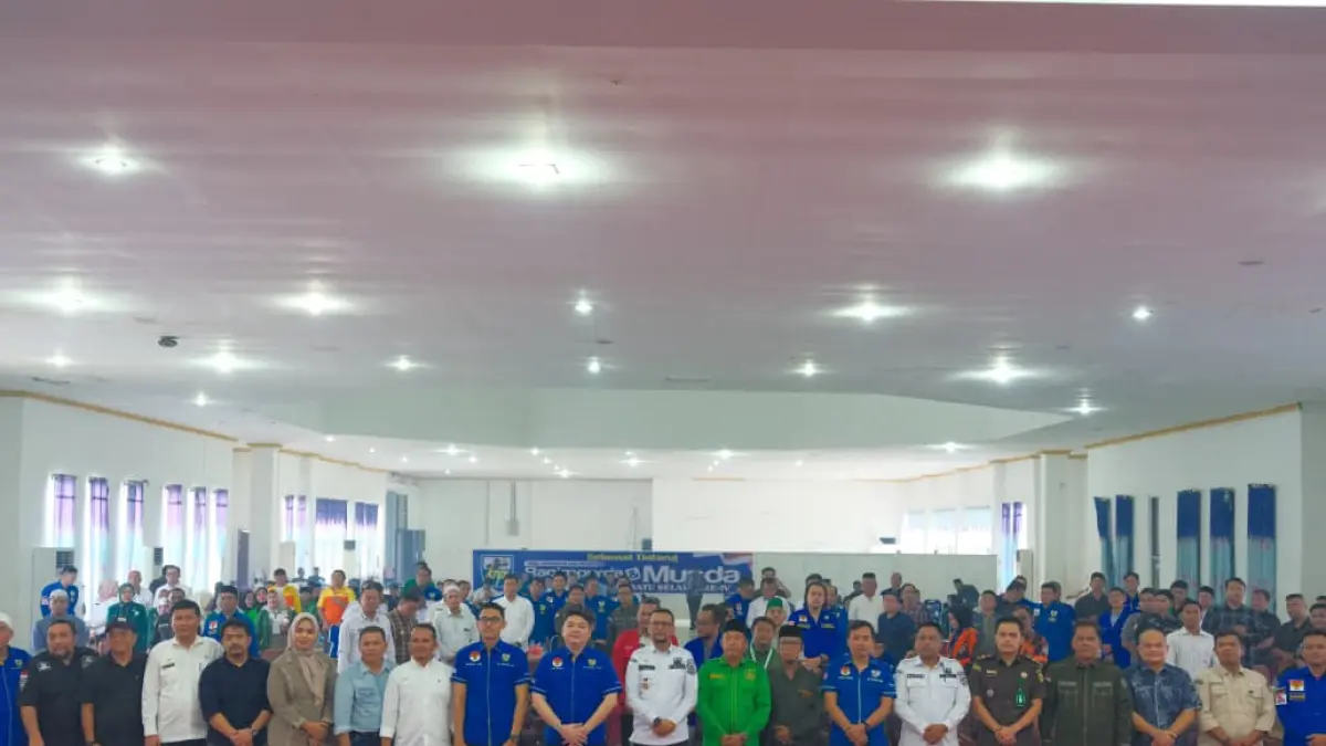 MUSDA: Bupati Labusel, Fery Sahputra Simatupang S.H menghadiri  musda KNPI di aula Pendopo Santun Berkata Bijak Berkarya. (Khairuddin/Sumut Pos)