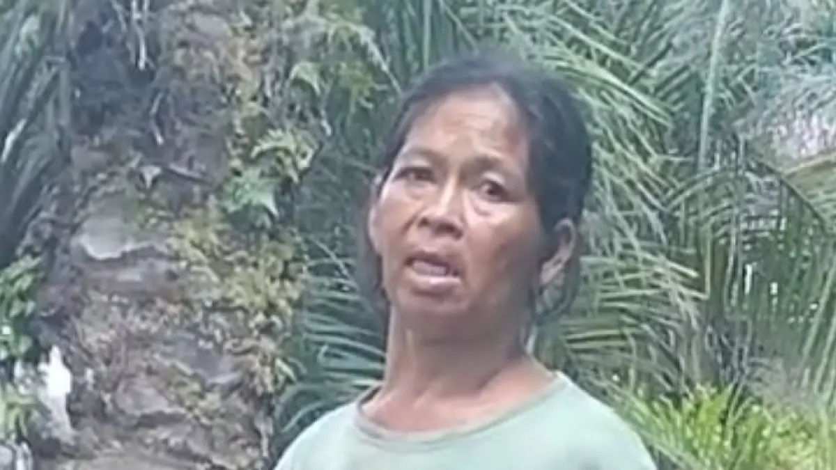 Ibu penderita stroke tinggal sendiri di gubuk tak layak di kebun daerah Padang Lawas. (Dok: Mithra Harahap/ Sumut Pos)