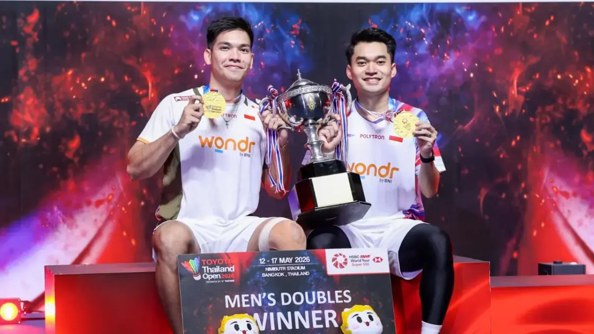 Ganda Putra Bulutangkis Indonesia, Leo dan Daniel. (Dok: PBSI)