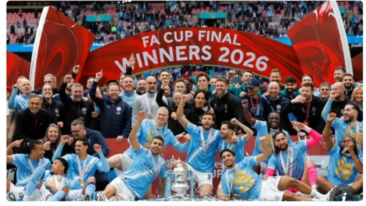 JUARA: Manchester City juara FA Cup 2026.(The Guardian).