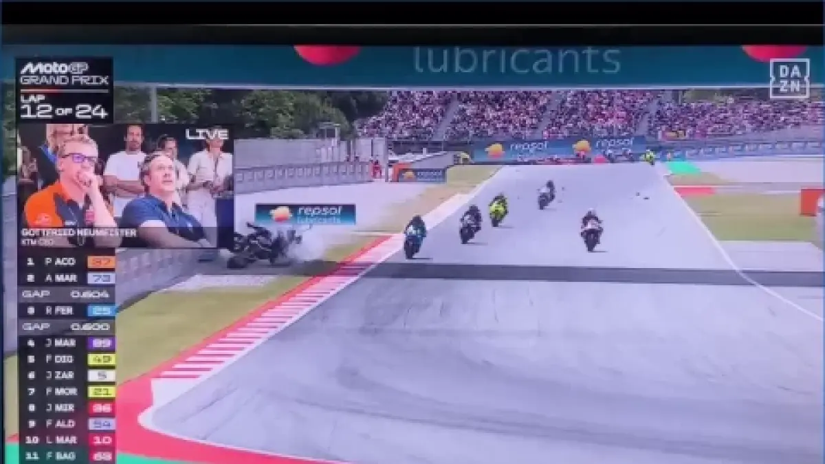 Kecelakaan di MotoGP Catalunya 2026. (Dok: Youtube)