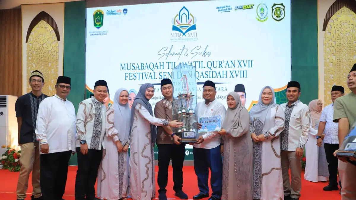 MTQ: Pemkab Labura resmi menutup pelaksanaan Musabaqah Tilawatil Qur’an (MTQ) XVII dan Festival Seni Qasidah (FSQ) XVIII. (Dok : Kominfo Labura/ Sumut Pos).