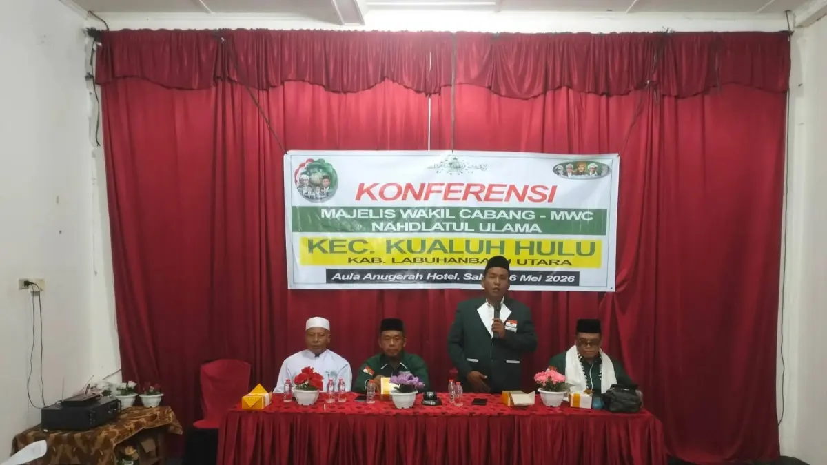   Konferensi MWC NU Kualuh Hulu berlangsung sukses dan penuh kekeluargaan. (Asri/Sumut Pos)