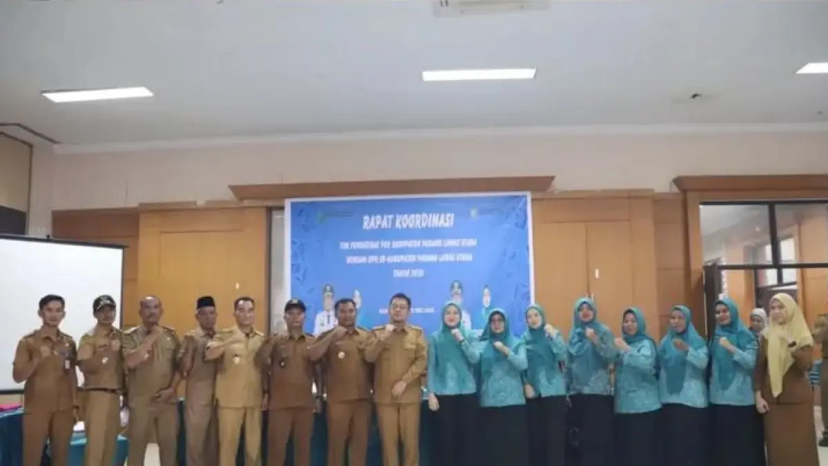 RAKOR: Perkuat Sinergi Lintas Sektor, Pemkab dan TP PKK Paluta gelar Rakor 2026. (Mitra Harahap/Sumut Pos)