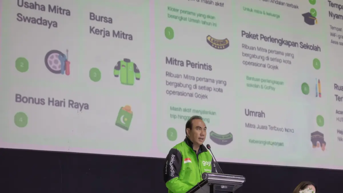 Gojek dan GoTo menyampaikan komitmen mendukung arahan Presiden Prabowo Subianto terkait komisi ojek online. (Foto : GoTo)