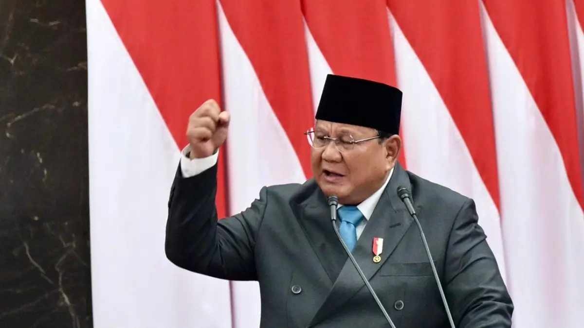 Presiden Prabowo dalam Rapat Paripurna DPR RI dengan agenda Penyampaian Kerangka Ekonomi Makro (KEM) dan Pokok-Pokok Kebijakan Fiskal (PPKF) RAPBN Tahun Anggaran 2027, Rabu (20/5/2026). (foto : Kementan)
