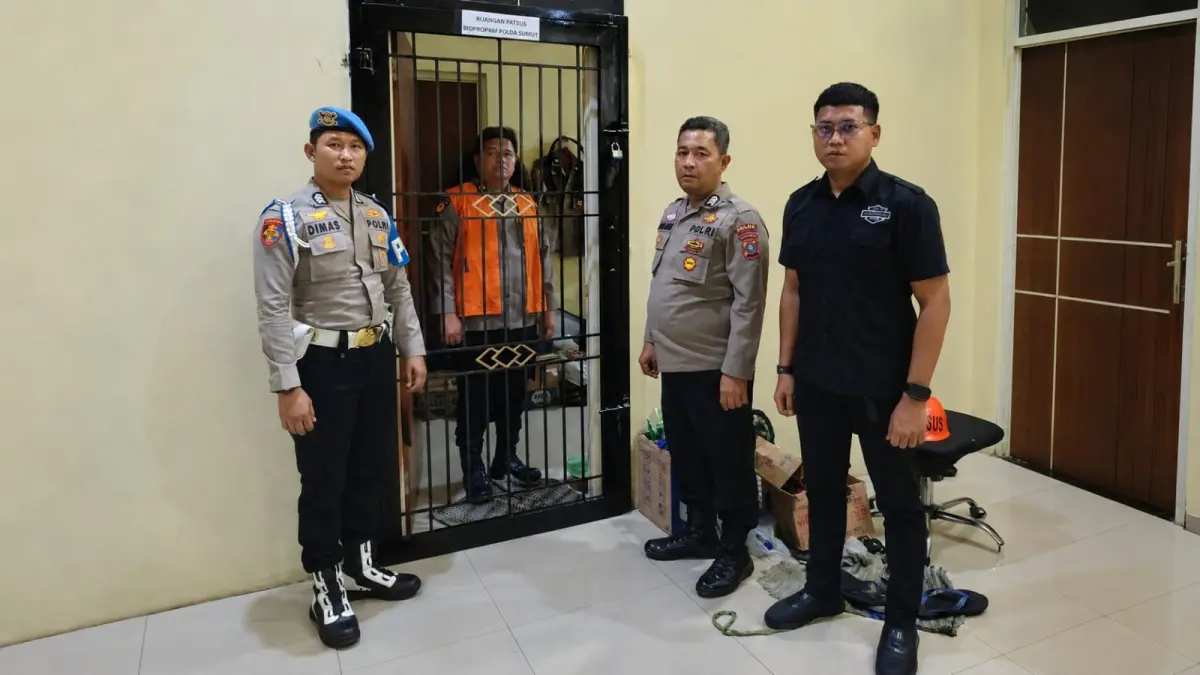 PATSUS: Kompol Dedi Kurniawan (DK) saat menjalani Patsus atas kasus asusila dan vape narkoba. (Dok: Polda Sumut)

