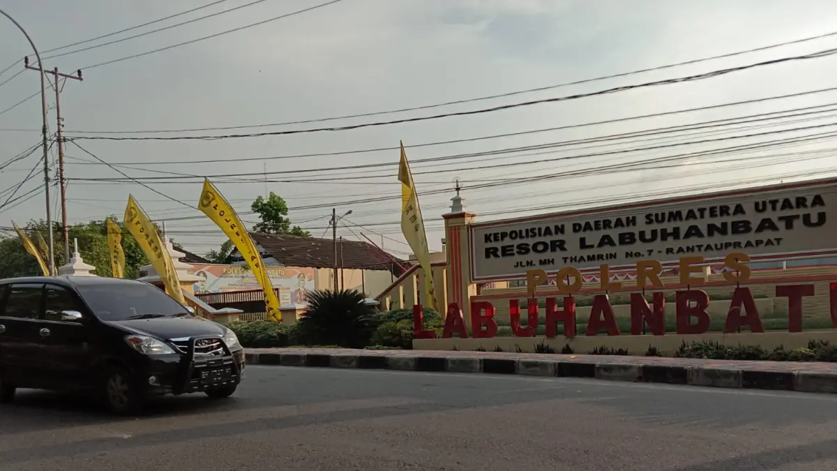 Kepolisian Resor Labuhanbatu di kawasan jalan MH Thamrin, Rantauprapat (Fajar/Sumut Pos)