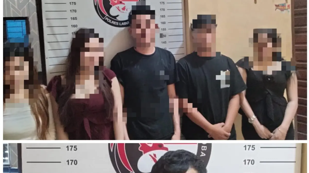 Sebanyak enam orang diamankan dari lokasi THM di kawasan perumahan, Rantau Selatan. (Fajar/Sumut Pos),
