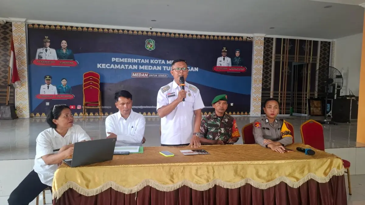Kelurahan Lau Cih saat melakukan muskel untuk menentukan calon penerima PKH Medan Makmur. (Dok: Kelurahan Lau Cih)