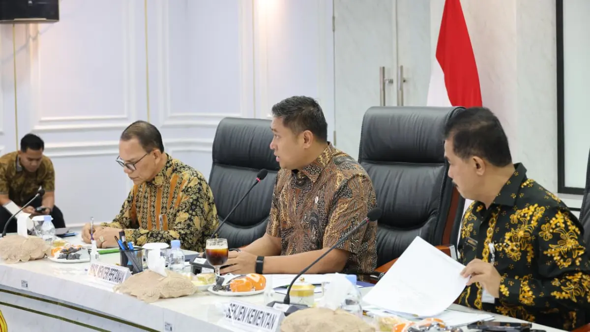 Wamentan Sudaryono dalam Rapat Koordinasi di Kantor Pusat Kementan, Jakarta, Jumat (29/5/2026). (foto : Kementan)