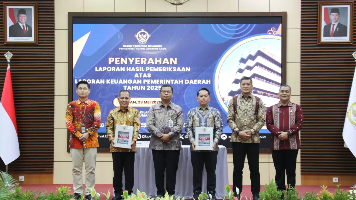 WTP: Pemkab Padang Lawas menerima WTP dsri BPK RI Perwakilan Sumut untuk LKPD 2025. (Dok: Diskominfo Padang Lawas)