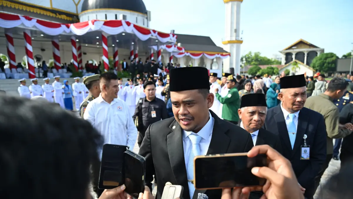 Gubernur Sumatera Utara, Bobby Nasution.(Dok : Kominfo Sumut)

