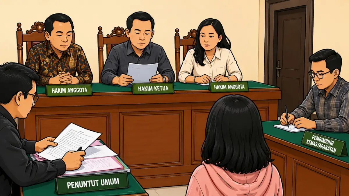 Ilustrasi sidang.