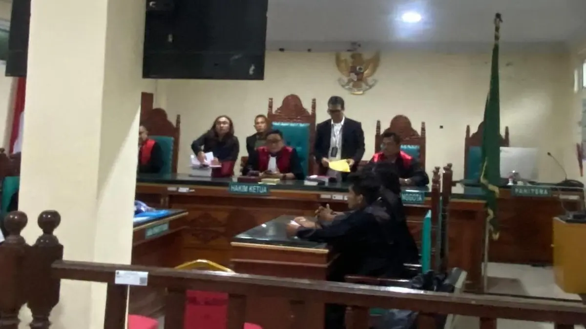  Suasana ruang sidang PN Lubukpakam kasus dugaan pemalsuan surat tanah. (Batara/Sumut Pos)