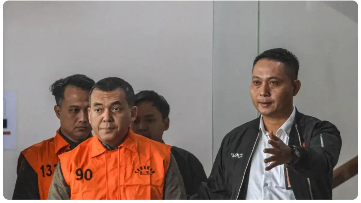 Wamen Imipas Silmy Karim resmi ditahan usai menjalani pemeriksaan di Gedung Merah Putih KPK, Jakarta, Kamis (4/6/2026). (Dery Ridwansah/ JawaPos.com)