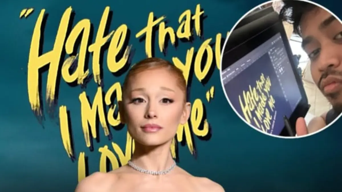 Rising67 Studio di Depok dipercaya untuk menggarap ilustrasi poster video musik terbaru penyanyi pop dunia, Ariana Grande, berjudul Hate That I Made You Love Me. (Instagram @pandemictalks).