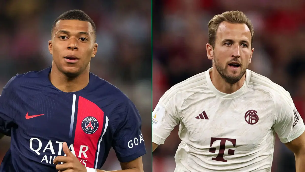 Mbappe dan Harry Kane. (teamtalk)