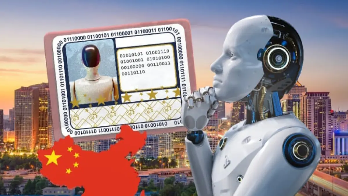 Pemerintah China mewajibkan setiap robot yang menyerupai manusia memiliki identitas digital layaknya kartu tanda penduduk (KTP).(Instagram @pandemictalks)