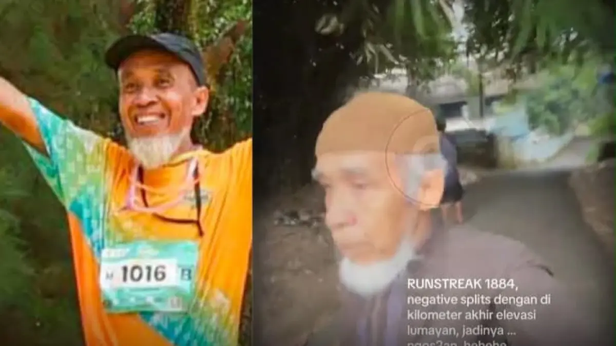 Restu Metriardi atau yang lebih dikenal sebagai Didik Runner berhasil mencatatkan prestasi luar biasa dengan menjalani runstreak selama 1.884 hari berturut-turut sejak September 2017. (Instagram @pandemictalks)