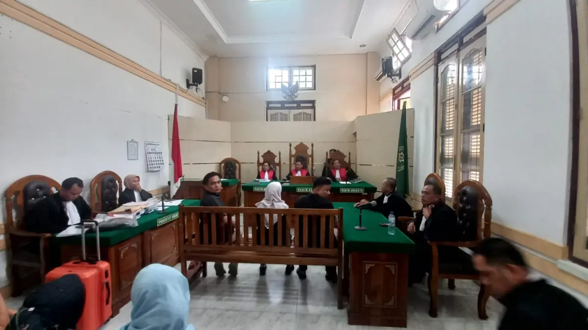 
Sidang dugaan korupsi proyek jalan Kota Binjai di PN Tipikor Medan. (Foto dari pengacara/Sumut Pos)