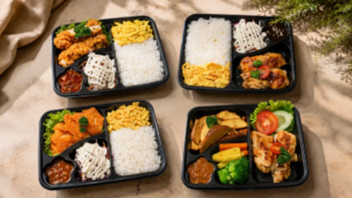 Swiss-Belinn Medan hadirkan paket Rice Bowl dan Bento dengan beragam pilihan menu dengan harga mulai dari Rp50.000 per porsi. (Swiss-Bellin)