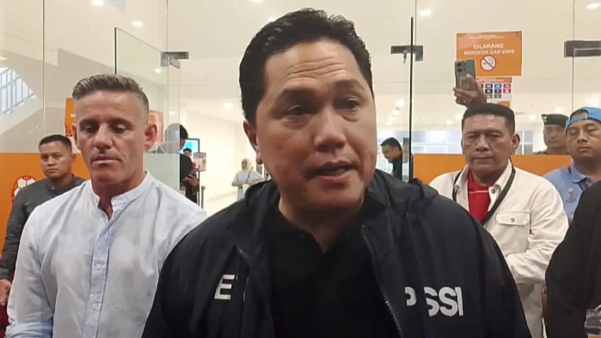 Ketua PSSI, Erick Thohir.(Dok : Ihsan Syahreza/ Sumut Pos)

