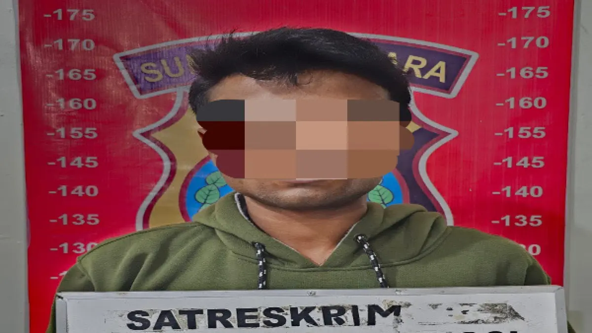 M alias Ali (25), residivis curanmor, saat diamankan di Satreskrim Polres Tebing Tinggi usai ditangkap Tim URC Elang Sakti Jatanras terkait kasus pencurian sepeda motor di empat TKP.(11/06/2026). (Azan Purba/Sumut Pos)  