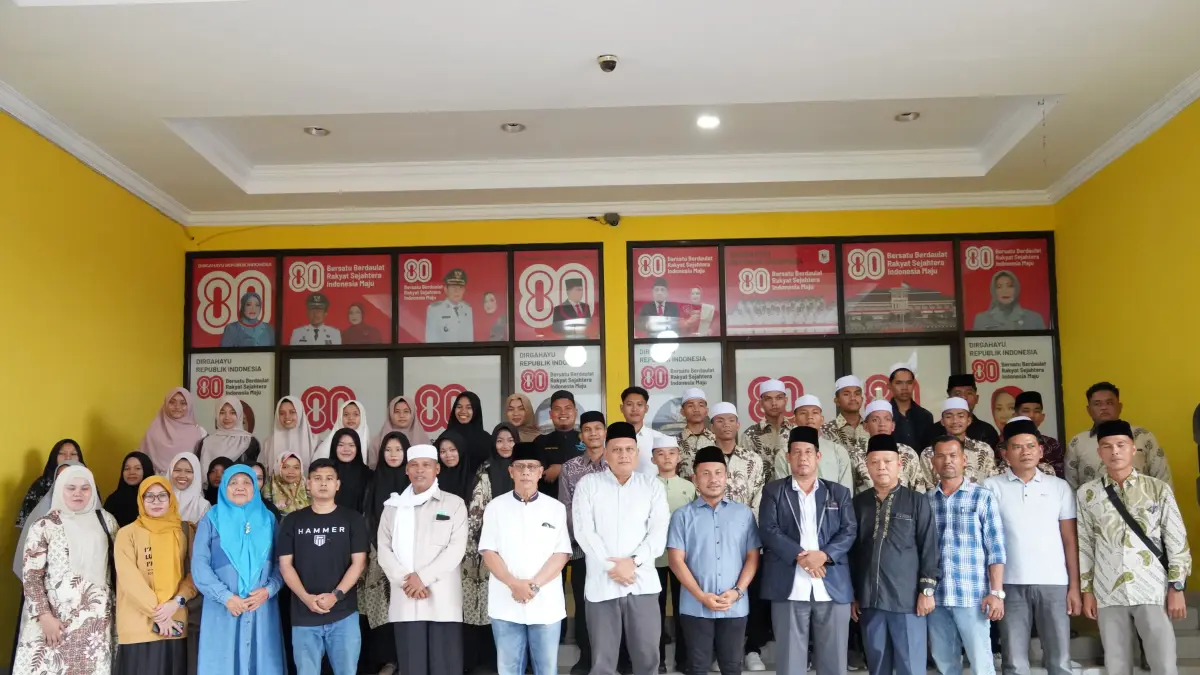  Kabupaten Paluta utus 64 kafilah ke MTQ ke 40 Sumut di Deliserdang, Minggu 14 Juni 2026. (Mitra Harahap/Sumut Pos)