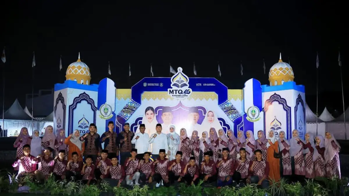  Bupati Labuhanbatu Utara Hadiri Pembukaan MTQ ke-40 Tingkat Provinsi Sumatera Utara. (Diskominfo Labura/Sumut Pos)