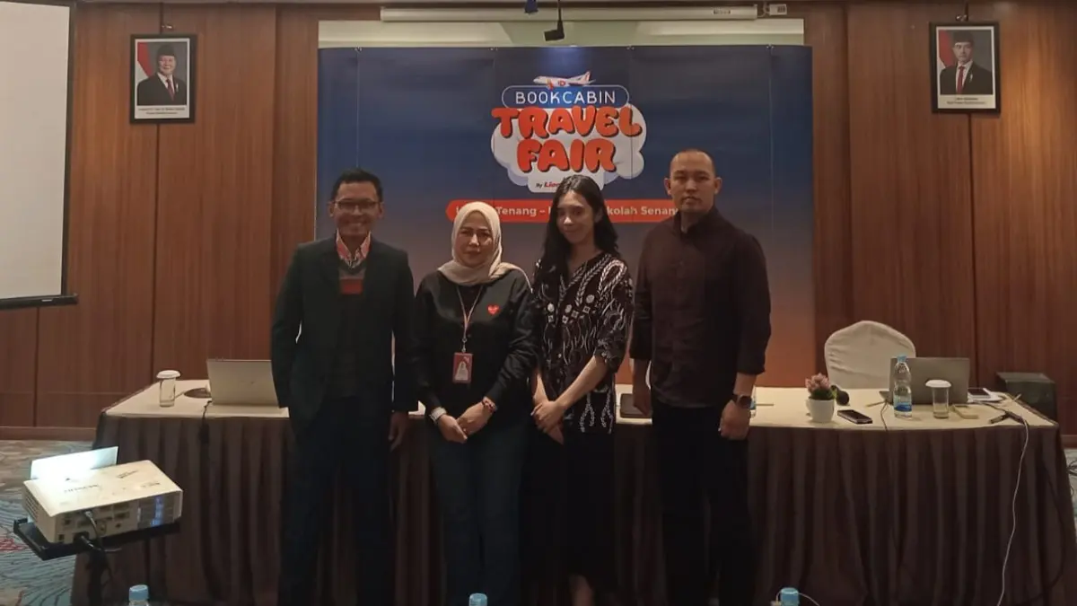 PERS: Konferensi Pers Lion Grup terkait BookCabin Travel Fair 2026, di Hotel Le Polonia dan Convention Medan, Selasa (16/6). (Dok: EO)

