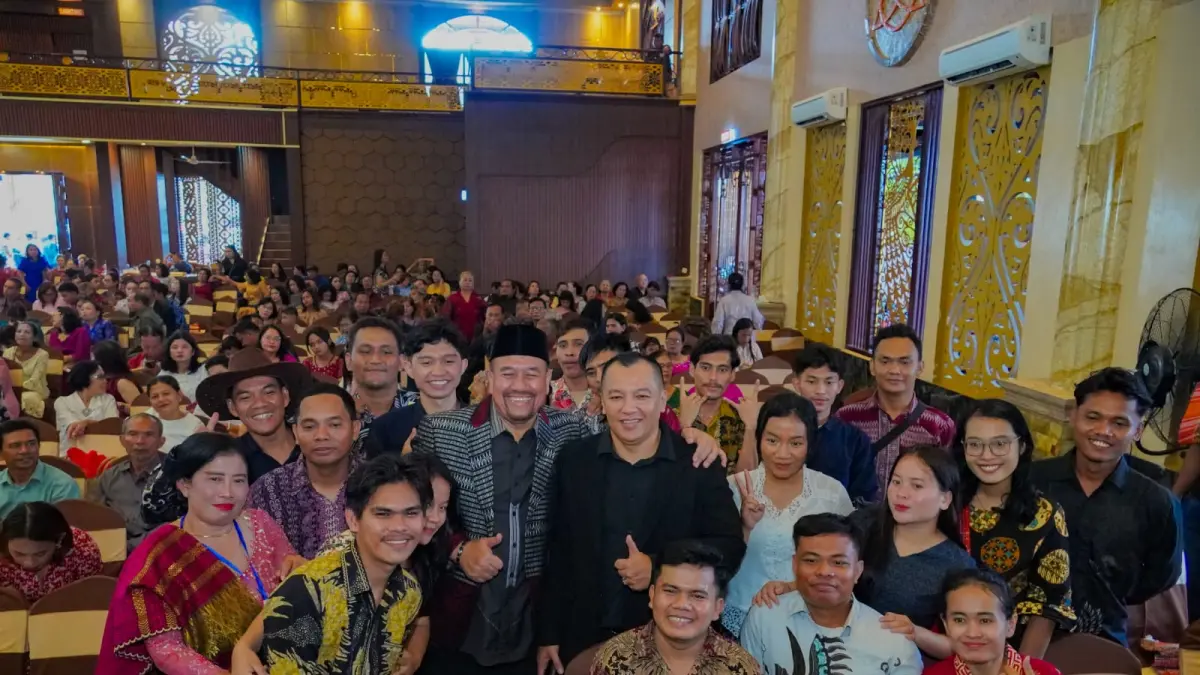 Bupati Batu Bara, Dr. H. Baharuddin Siagian, S.H., M.Si hadiri  Perayaan Hari Ulang Tahun (HUT) ke-72 Punguan Raja Siagian Dohot Boruna (PRSB) Kota Medan dan Sekitarnya yang digelar di Bernada Hall, Jalan Jamin Ginting, Medan, Selasa (16/6/2026). (Dok Komimfo Batubara/Sumut Pos)
