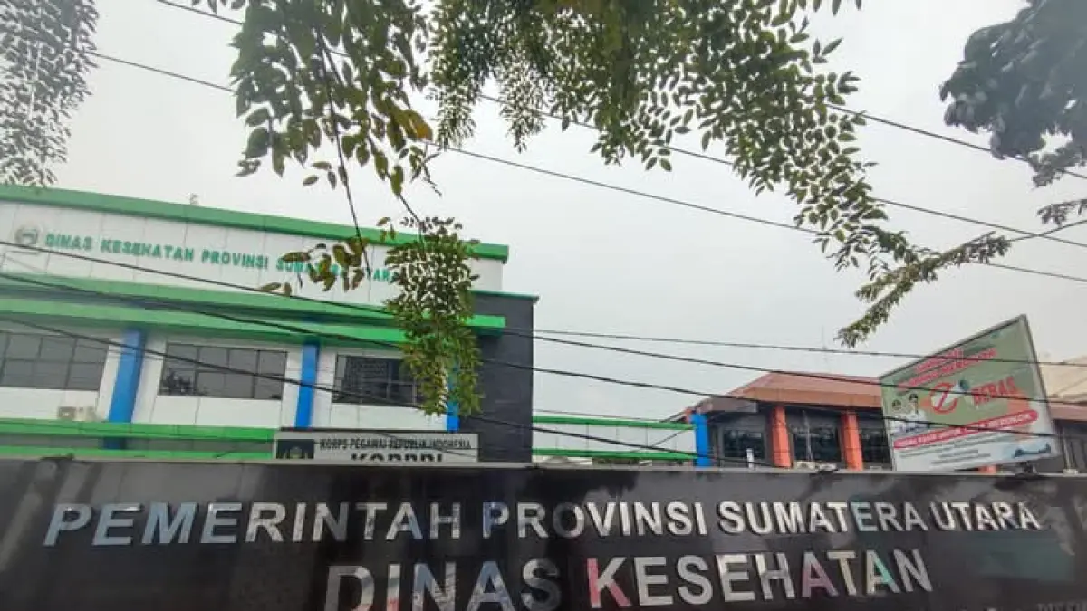 Kantor Dinas Kesehatan Sumatera Utara.(Dok : Dinkes Sumut)
