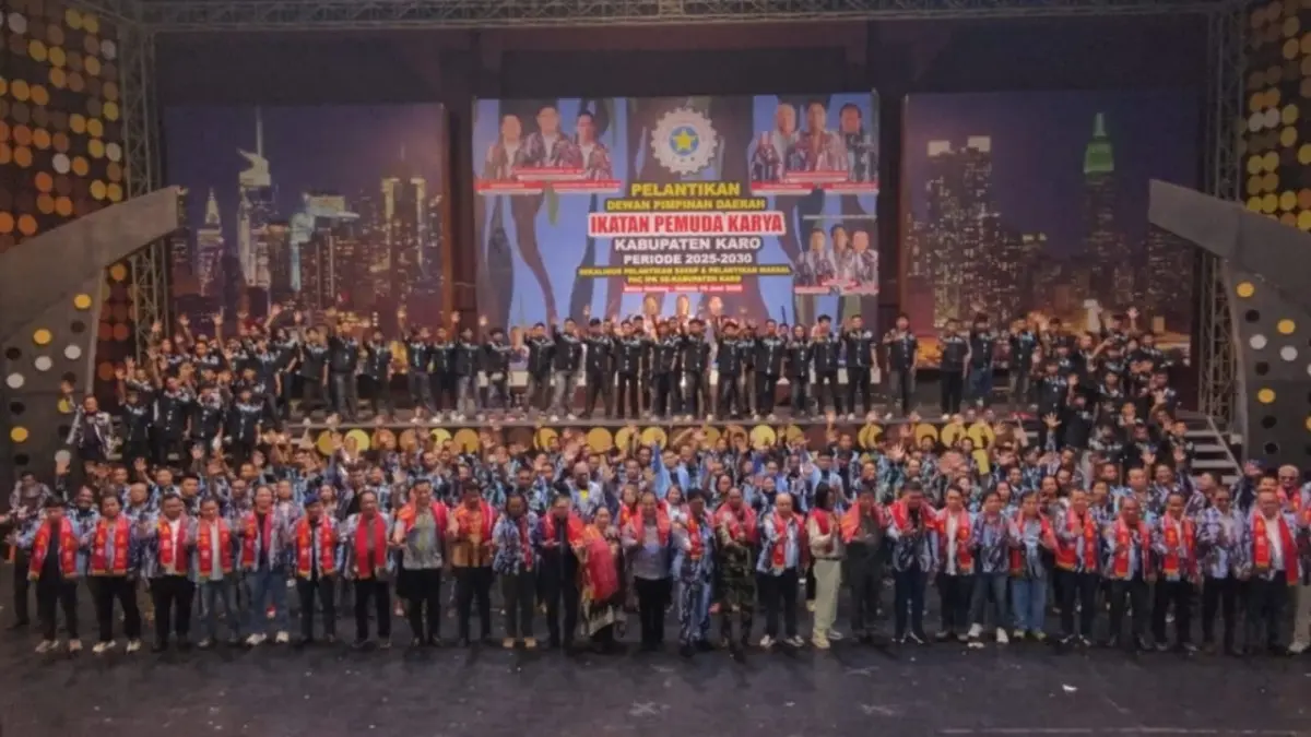  Suasana pelantikan Ketua DPD IPK Kabupaten Karo, Maha Sendi Milala. (Solideo/Sumut Pos)