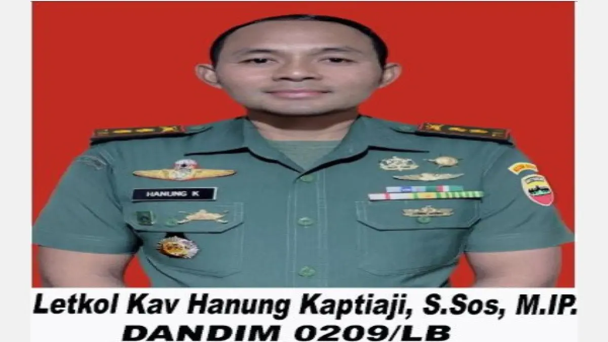 Dandim 0209/Labuhanbatu Letkol Kav Hanung Kaptiaji (dok. Kodim 0209/LB)