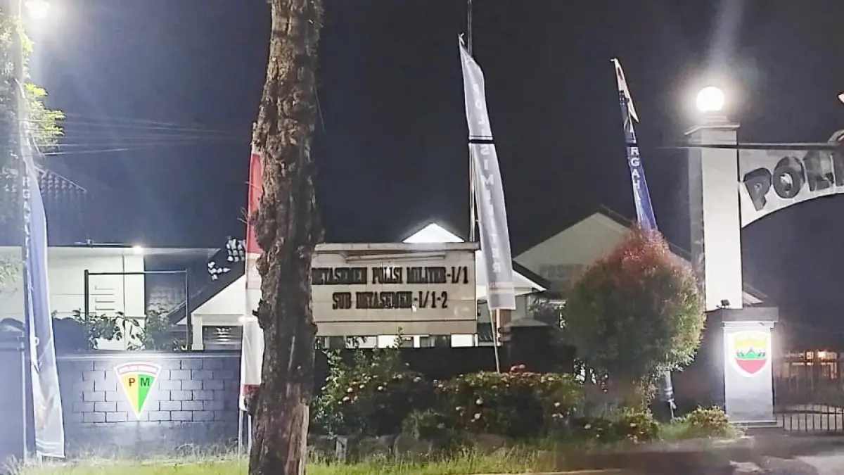 Markas Subdenpom I/1-2 Rantauprapat di kawasan jalan MH Thamrin, Rantauprapat (Fajar/Sumut Pos)